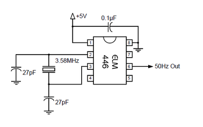 50hz accurate oscillator circuit – Circuit Schematic
