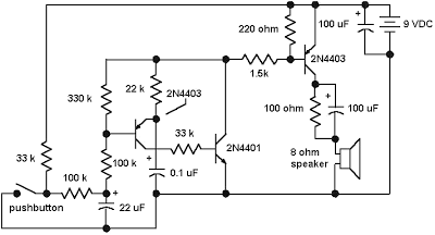 Emergency Siren Simulator circuit