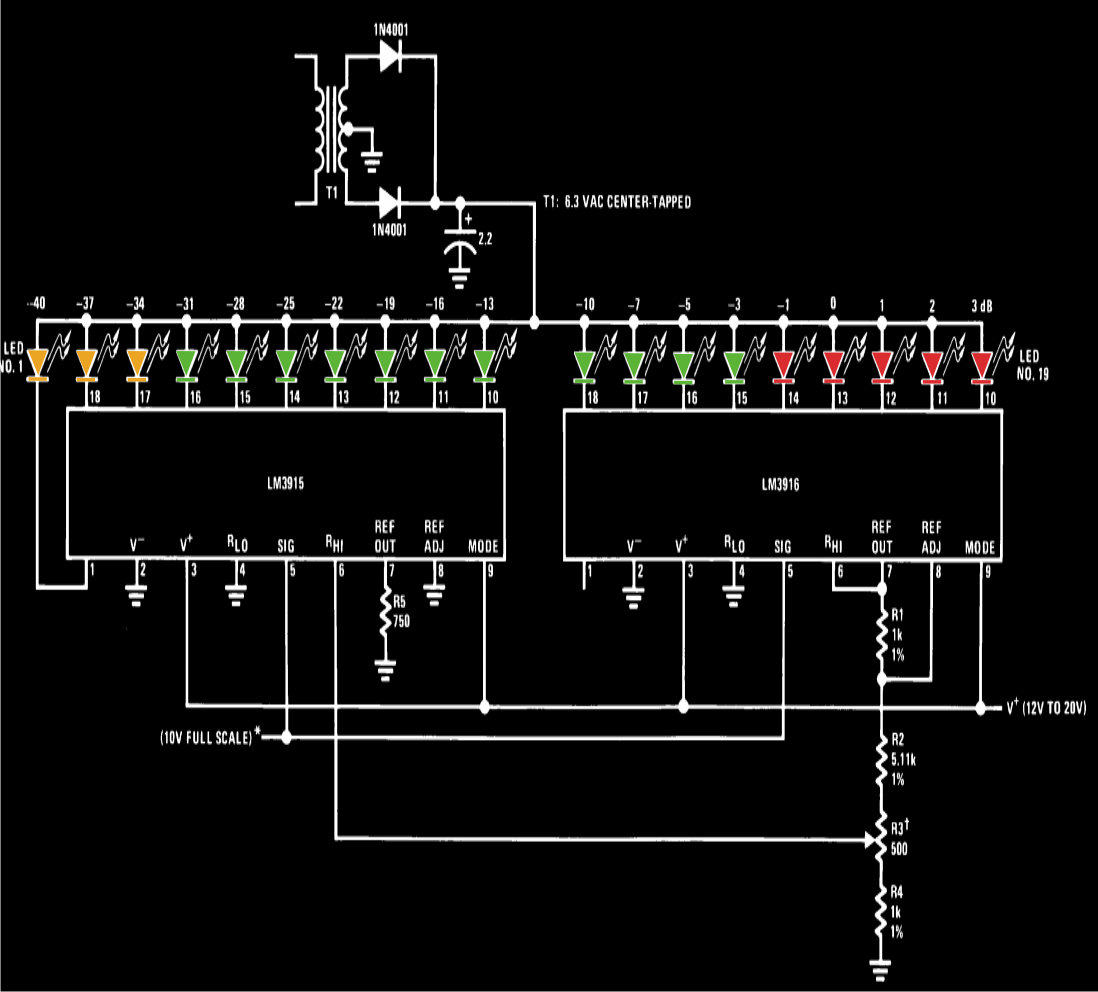 how to make simple vu meter circuit at – Circuit Schematic