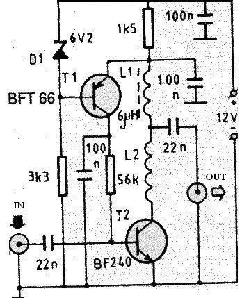 vhf antenna amplifier – Circuit Schematic
