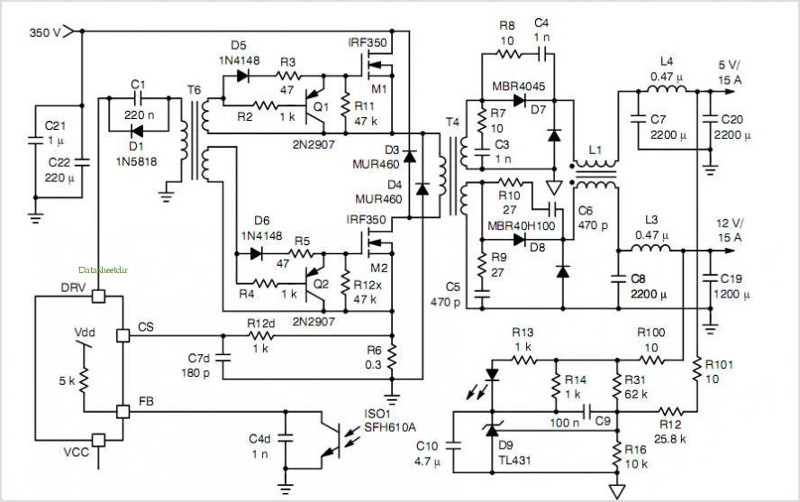 Stability Analysis In Multiple Loop Systems – Circuit Schematic