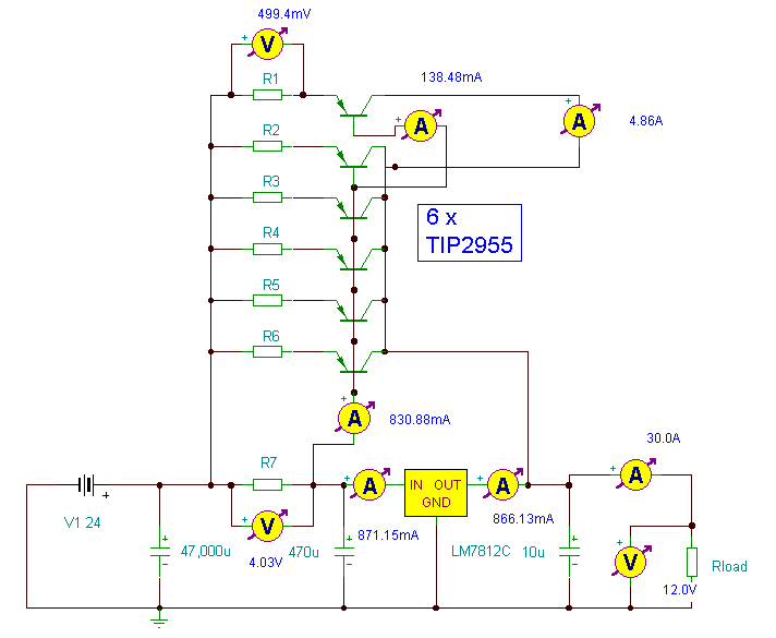 12 Volt 30 Amp Power Supply circuit