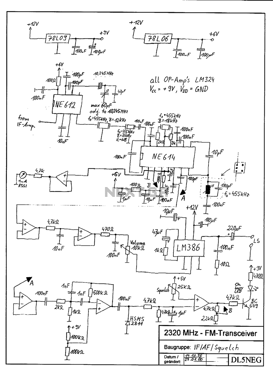 high-quality 2.3 GHz Amateur Radio Transceiver – Circuit Schematic