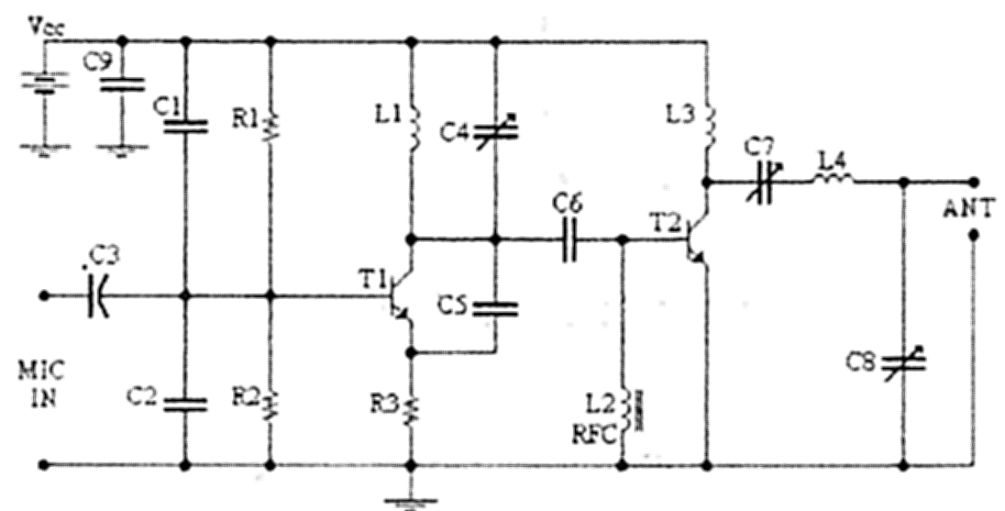 4W FM Transmitters – Circuit Schematic