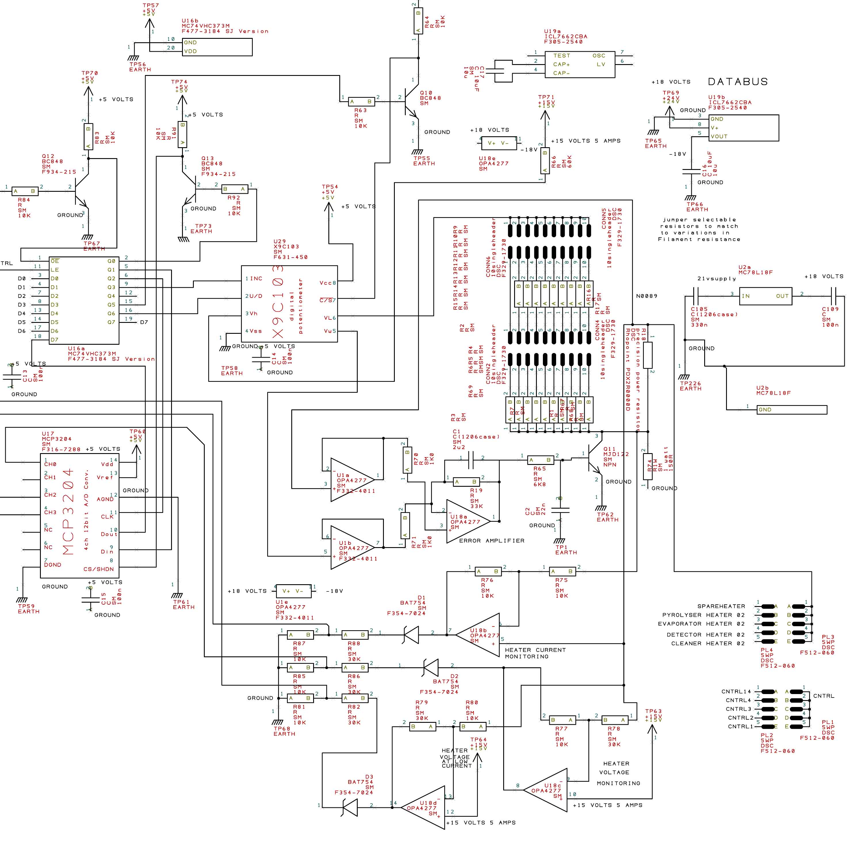 A simple Electronic Microcalorimeter