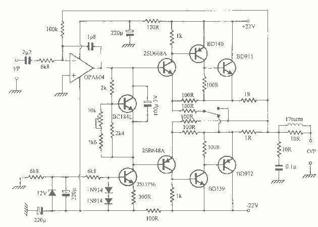 A New Audio Amplifier Circuit Design circuit