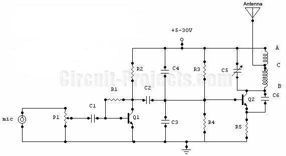 15w 12 km range fm transmitter by circuit