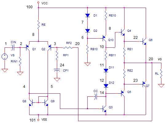 Basic Audio Amplifier circuit