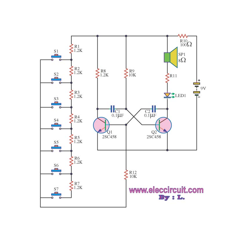 Music Keyboard circuit