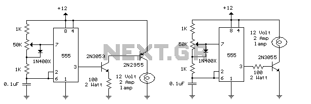 PWM Lamp or Motor Controller circuit