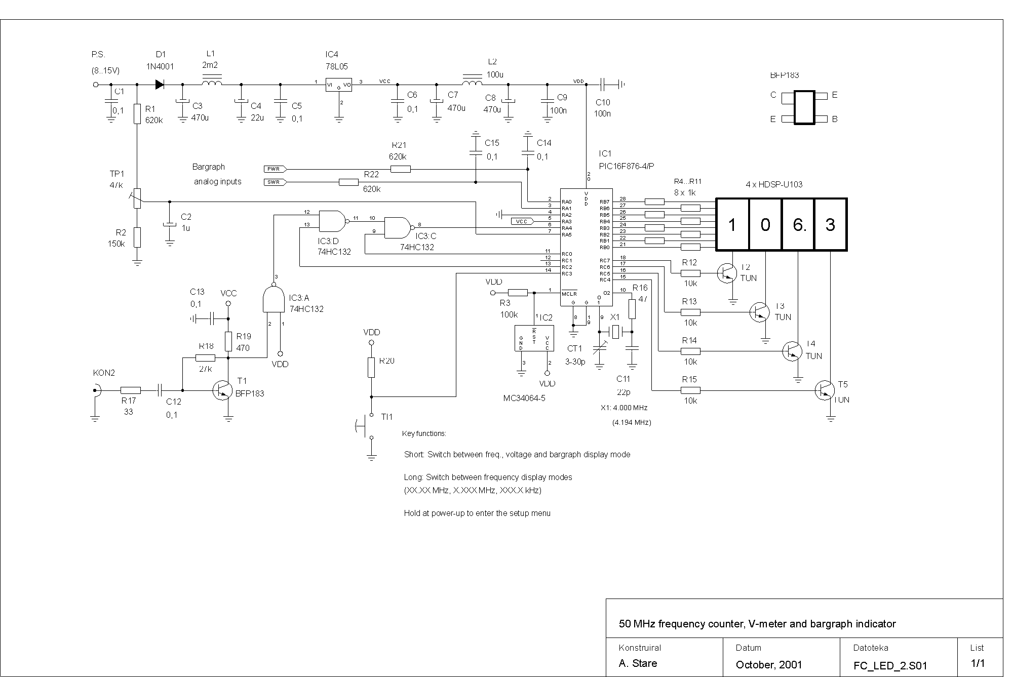 analog frequency meter circuit diagram – Circuit Schematic