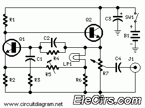 Sine Wave Generator 1KHz Frequency circuit