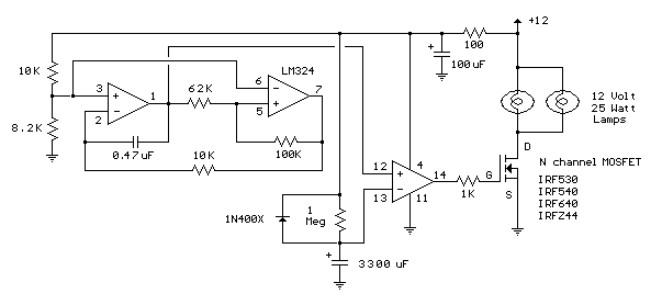 Lamp Fader schematic circuit