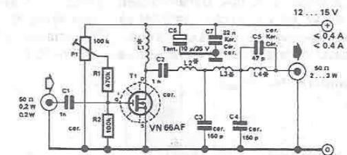 RF amplifier circuit diagram – Circuit Schematic