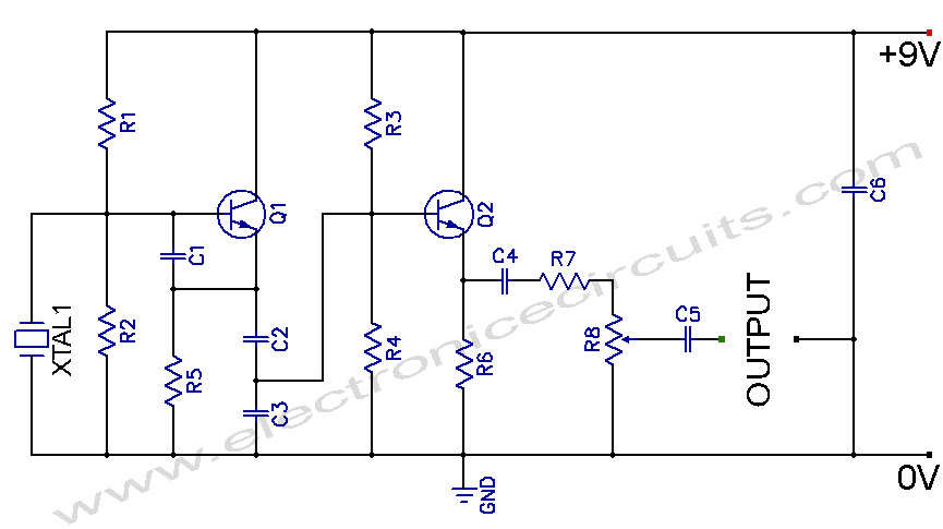 Crystal Controlled Oscillator Circuit
