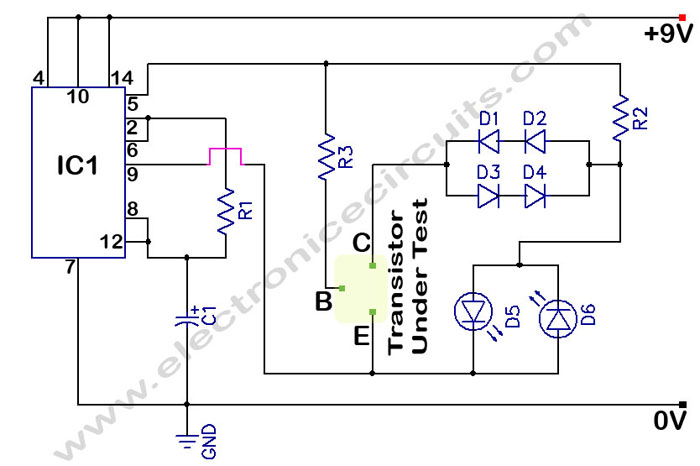 In-Circuit Transistor Tester circuit