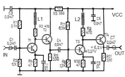 43 dB antenna amplifier