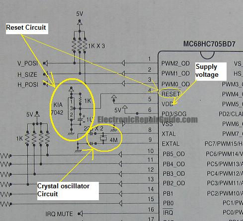 repair microcontroller circuit