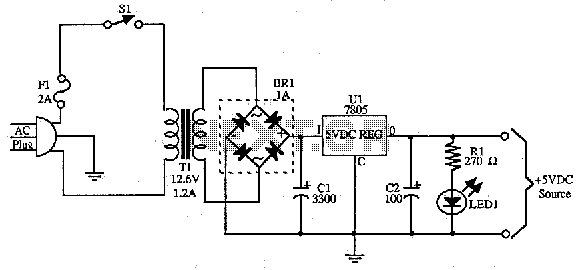 12 volt 5 switching power supply circuit