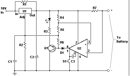 Car battery charger Automative car and motorcycle schematics circuit