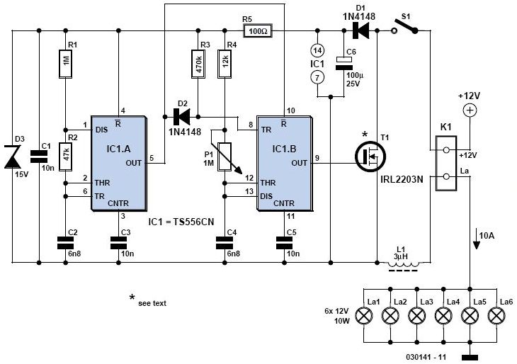12V Light Dimmer Circuit