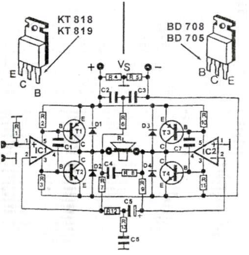 2M 144MHz Push Pull Amplifier DV28120T circuit