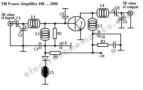 BLY94 50W RF Amplifier Circuit