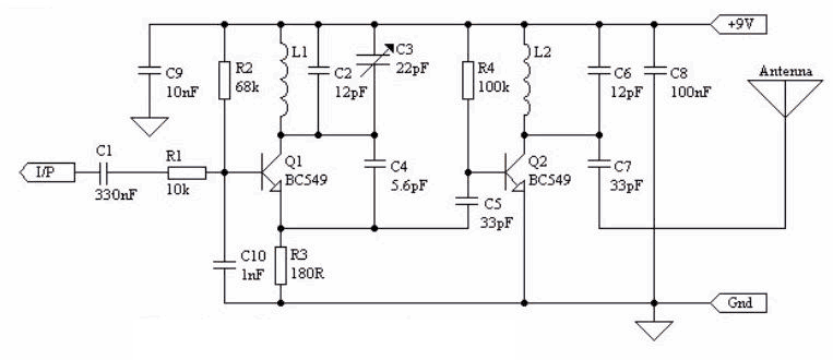 Low Power FM Transmitter circuit
