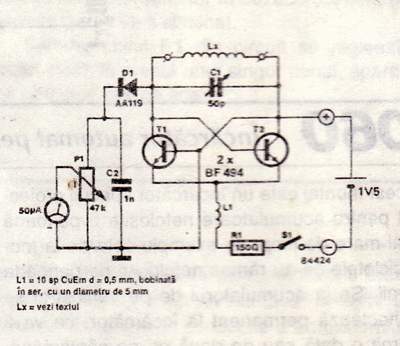 UHF Indicator - Wavemeter circuit