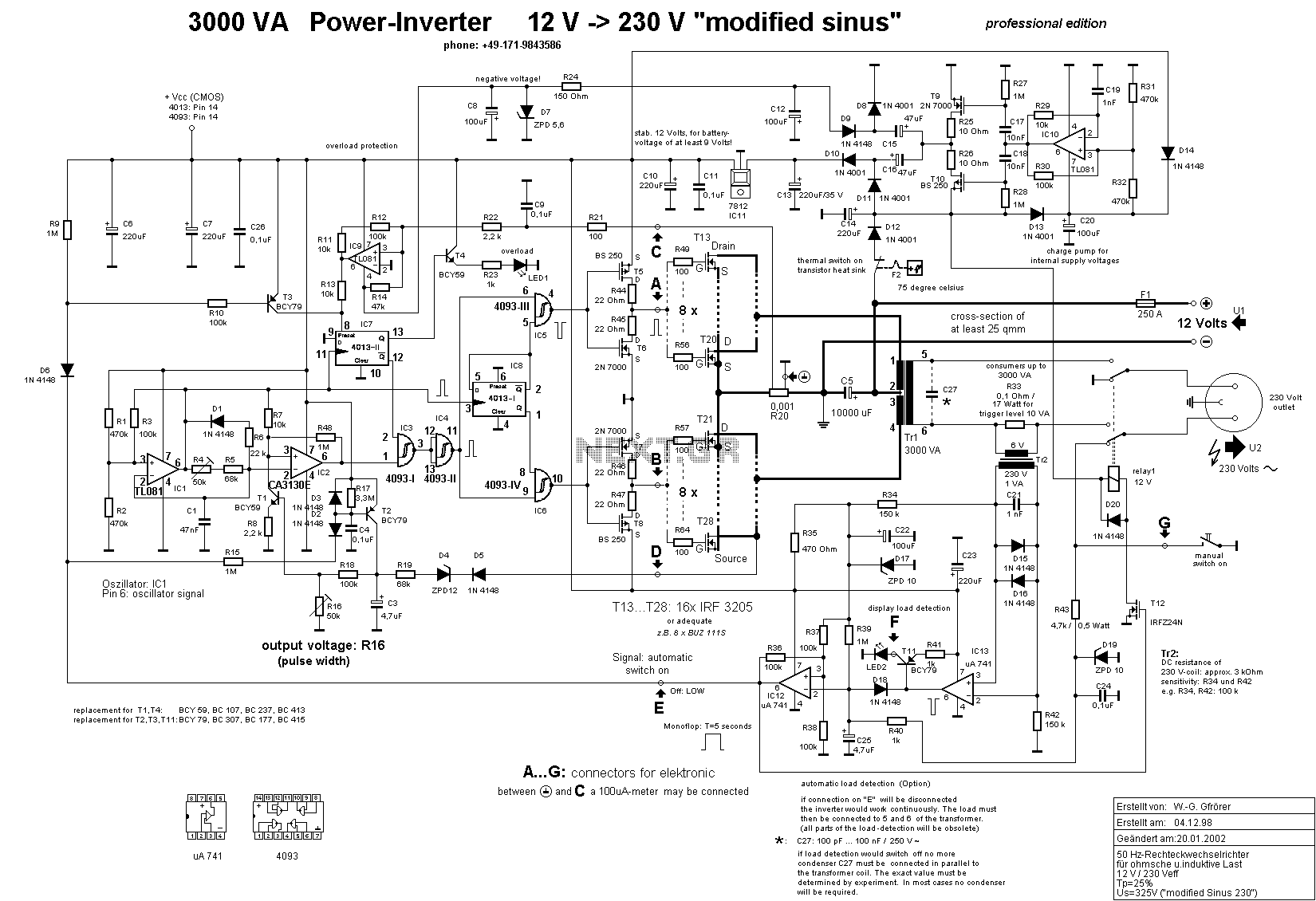 3000 Watt Inverter circuit