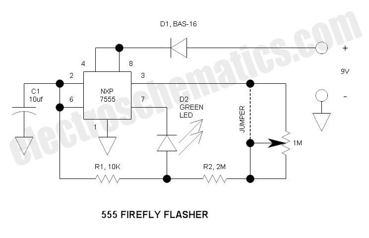 555 Christmas Lights Project circuit