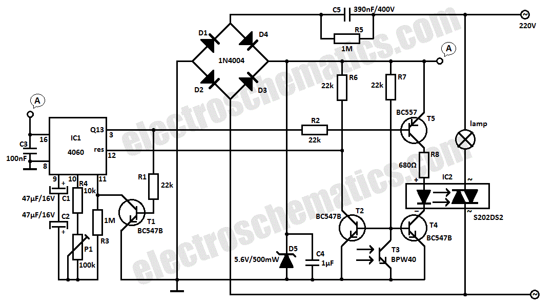 Light Sensor Switch Circuit