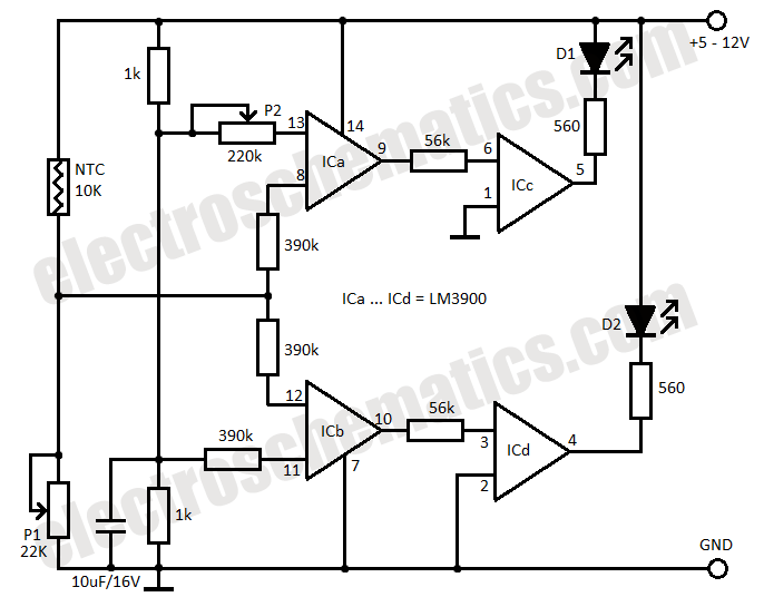 Temperature Monitor with Alarm circuit