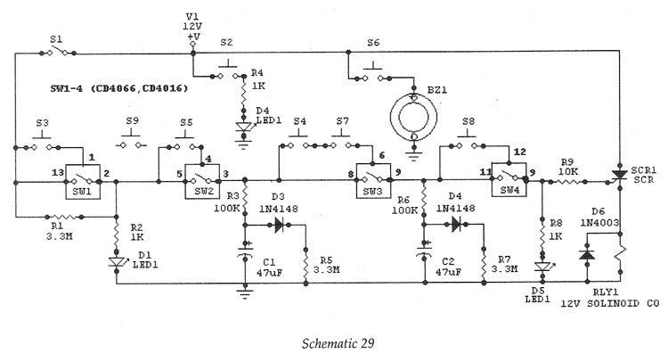 Electronic Lock circuit