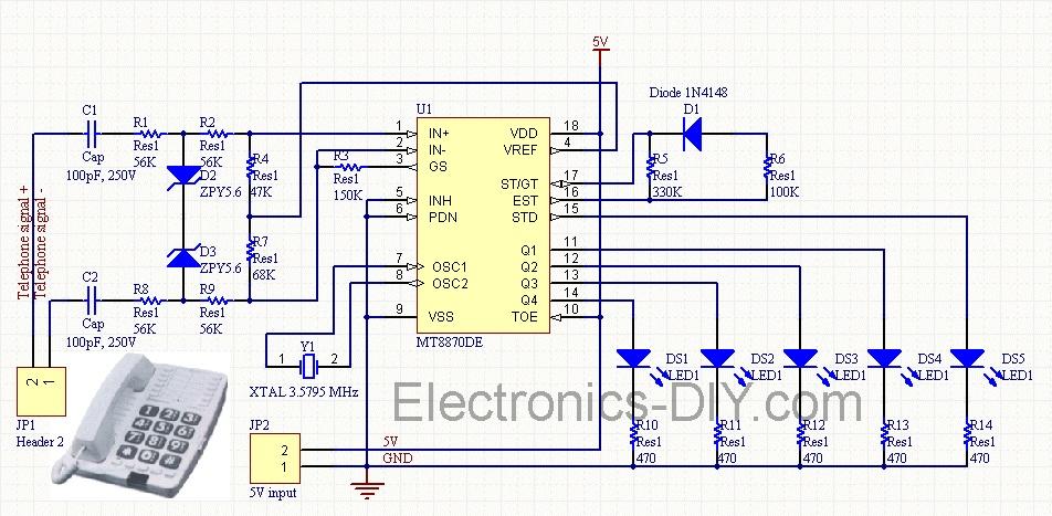 Cellphone Operated Land Rover Mobile Phone Controlled Robot circuit