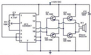 Electronic mosquito repeller circuit diagram – Circuit Schematic