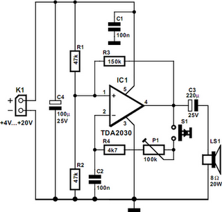 Power Buzzer – Circuit Schematic