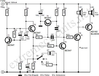 us style siren circuit