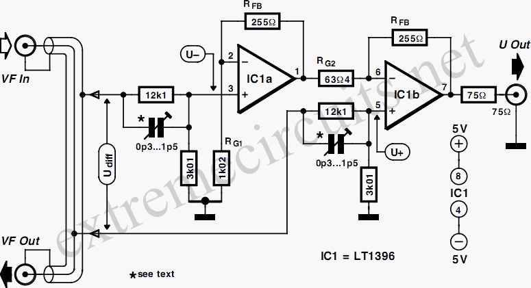 Video-Out Coupling – Circuit Schematic