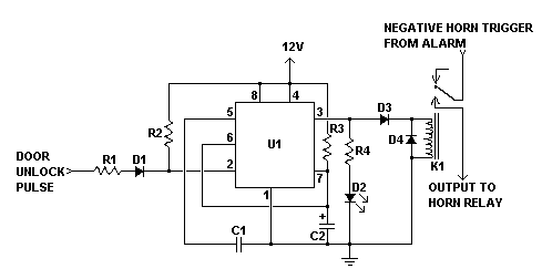 car alarm arming horn beep