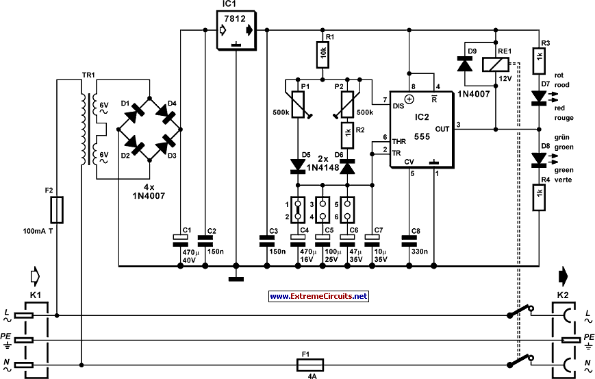Mains Pulser Circuit