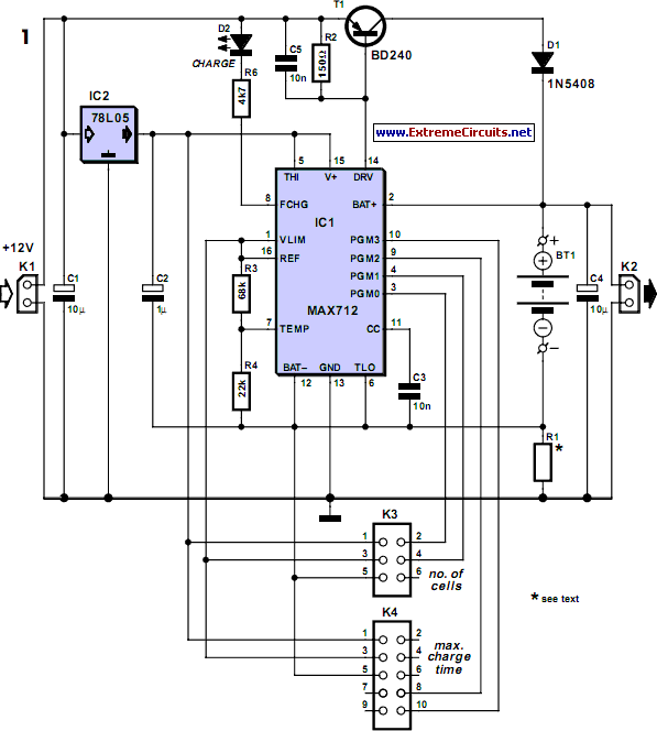 nimh charger for up to six circuit