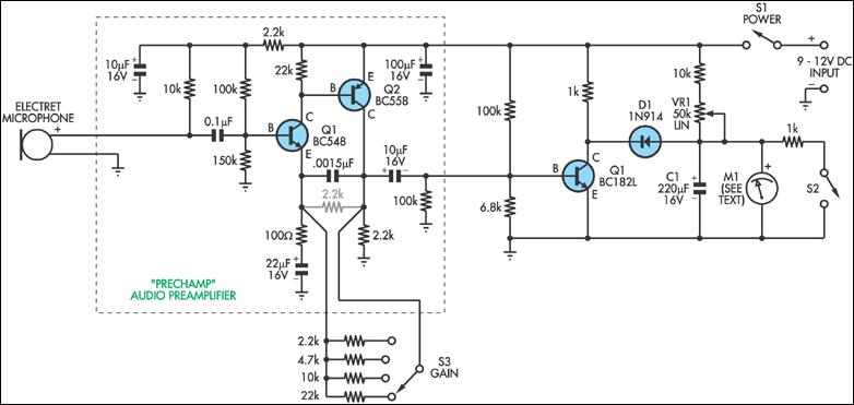 sound source locator uses – Circuit Schematic