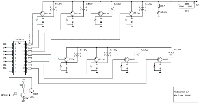 8 Channel software controlled fanbus with PWM circuit