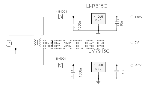 Dual Regulated Power Supply circuit