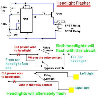 Headlight Flasher circuit