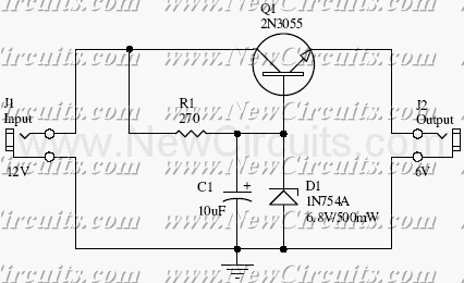 12V to 6V Converter circuit
