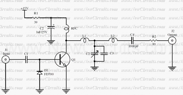 1 Watt Linear RF Amplifier circuit