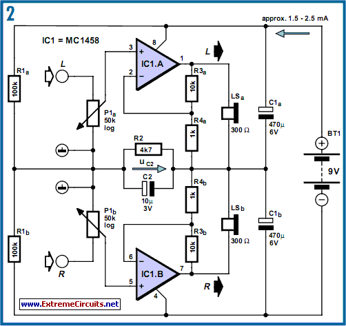DC-Coupled Audio Amplifier circuit