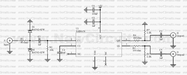 SAB6465 Frequency Divider circuit